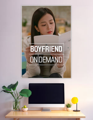 Boyfriend On Demand Korean drama poster with female lead reading