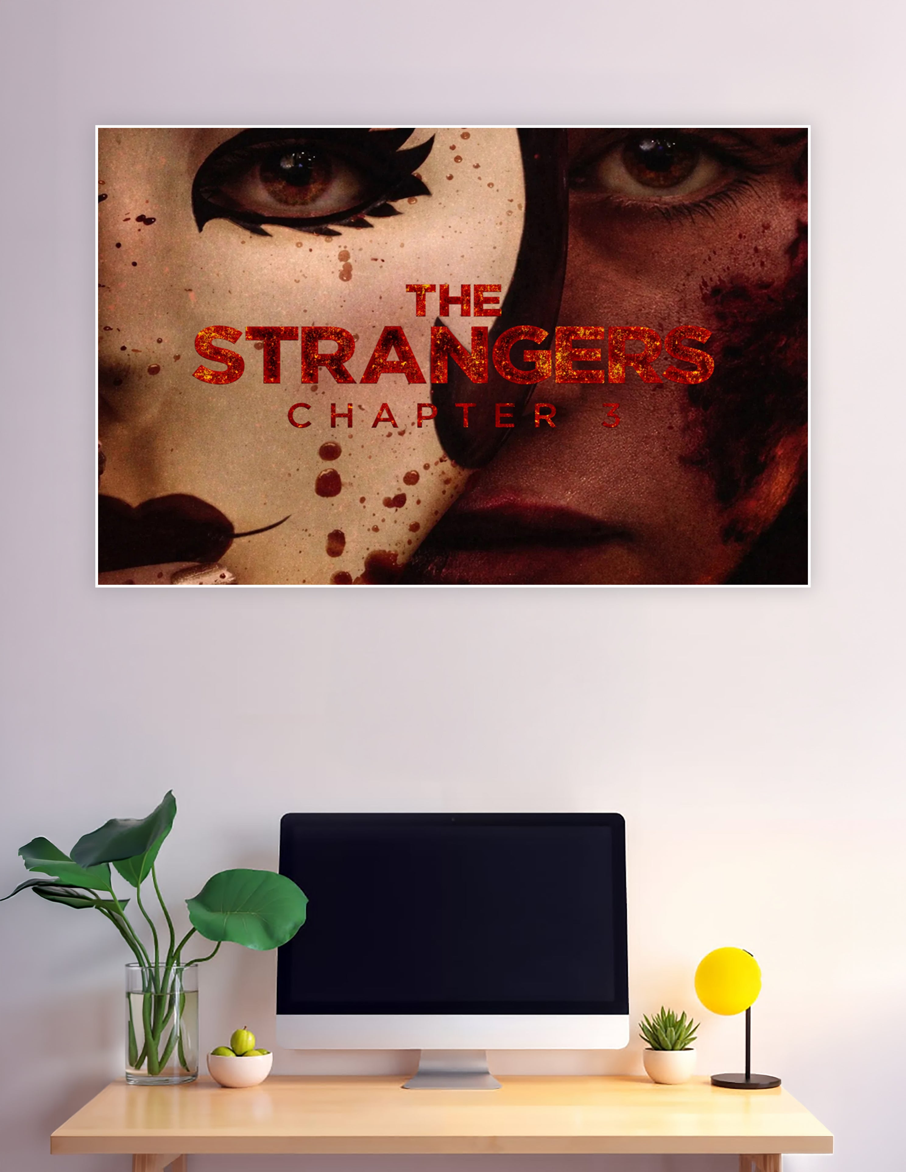 The Strangers Chapter 3 horror movie poster with masked faces