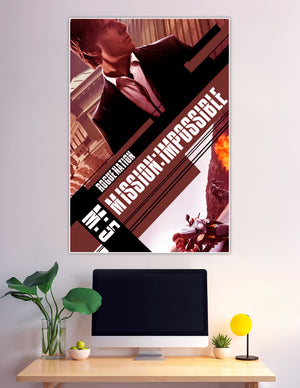 Mission Impossible Rogue Nation action movie poster red