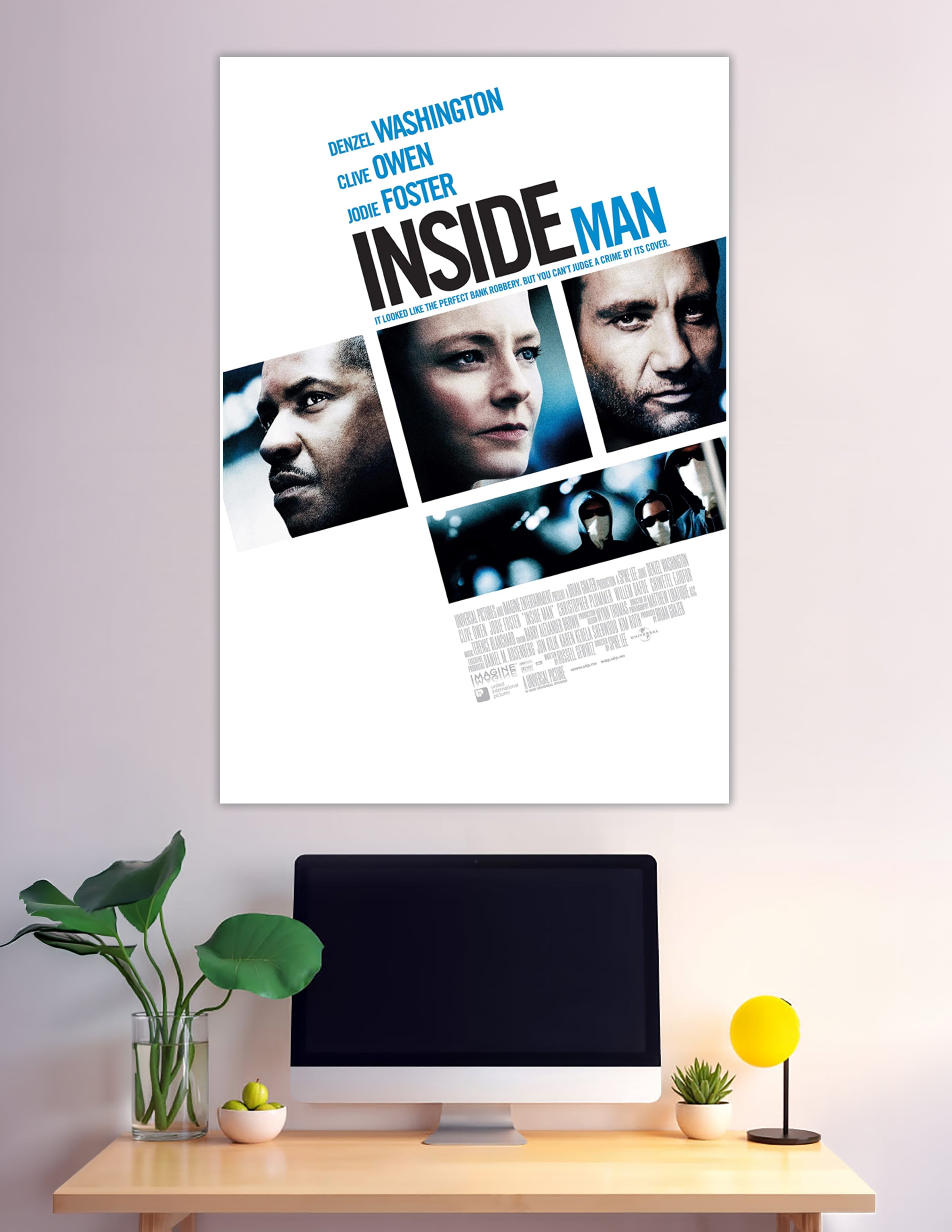 Inside Man 2006 movie poster Denzel Washington Clive Owen