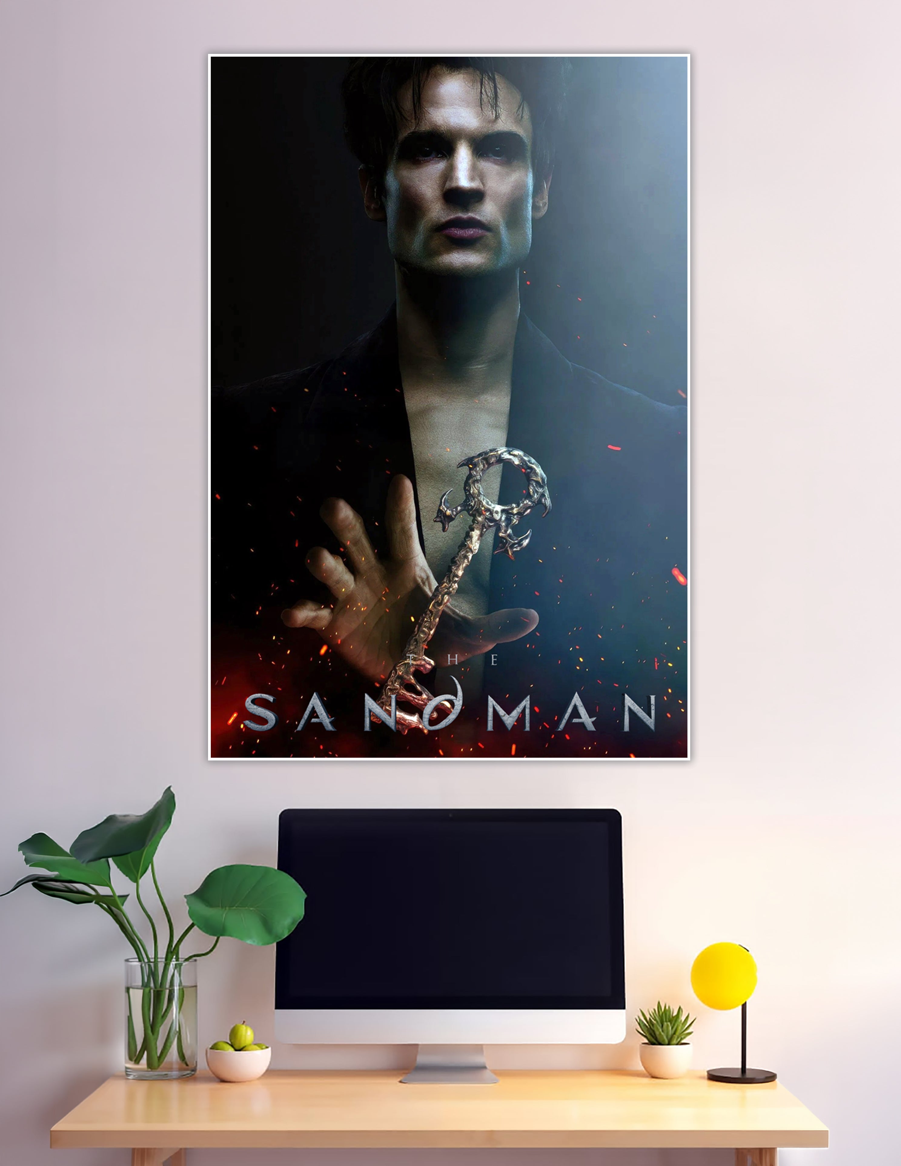 The Sandman Morpheus holding dream key dark poster