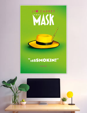 The Mask 1994 Jim Carrey yellow hat movie poster
