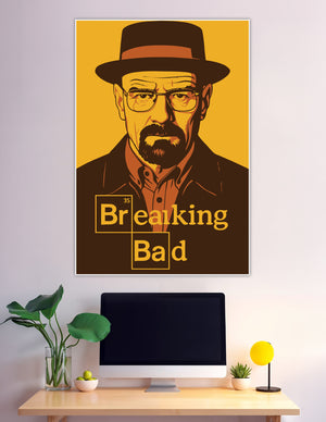 Breaking Bad Heisenberg Walter White vector art poster