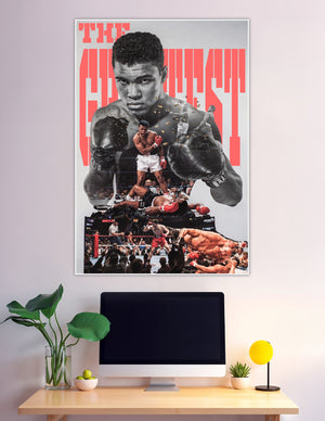 Muhammad Ali The Greatest boxing legend collage poster