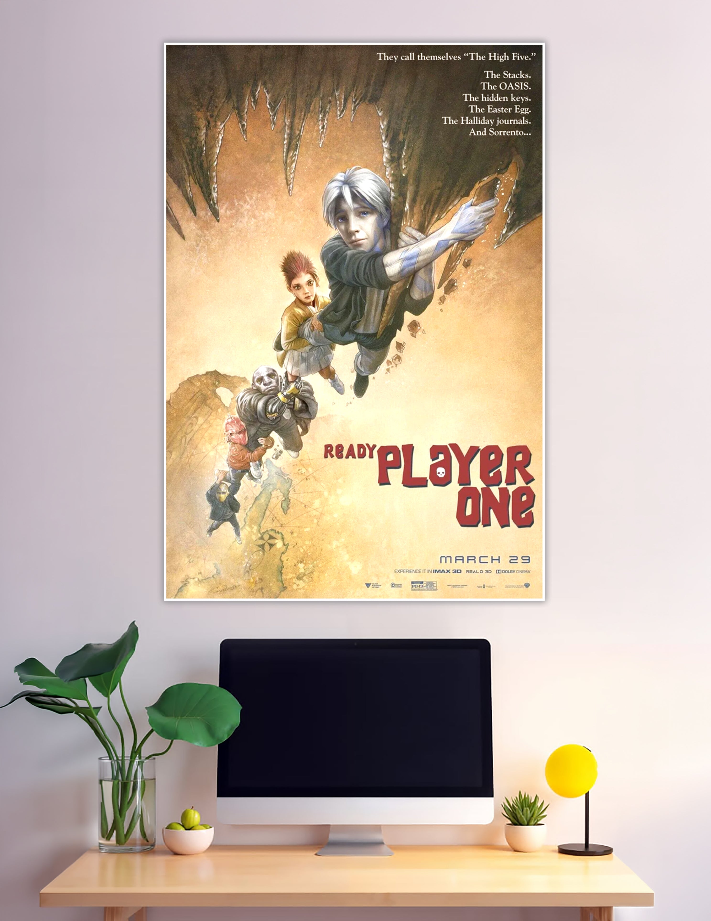 Ready Player One illustrated movie poster featuring High Five avatars