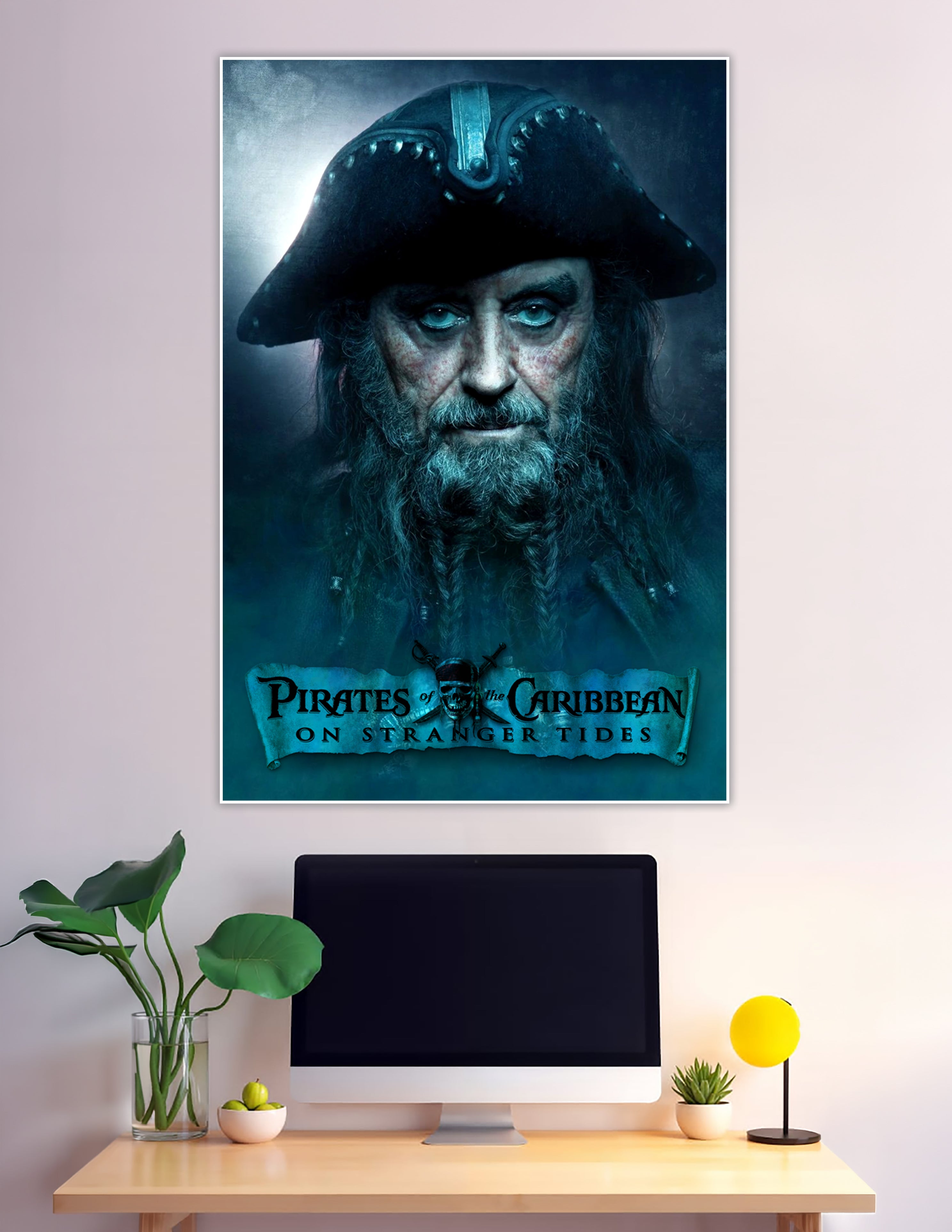 Blackbeard Pirates of the Caribbean On Stranger Tides movie poster