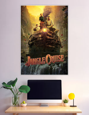 Jungle Cruise Disney movie poster with riverboat crew