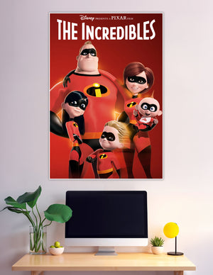 The Incredibles Disney Pixar animated superhero family movie poster