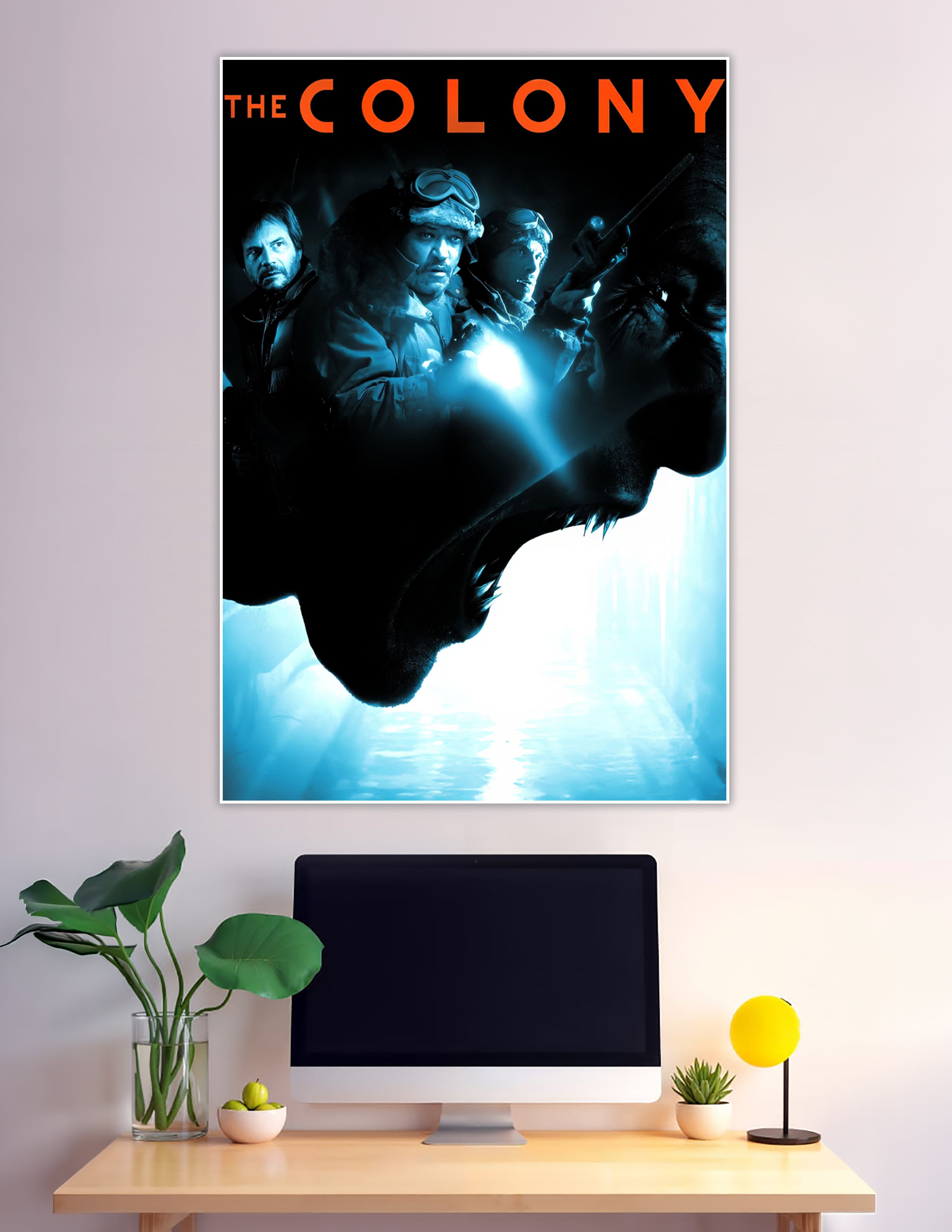 The Colony horror sci-fi movie poster with survivors and creature