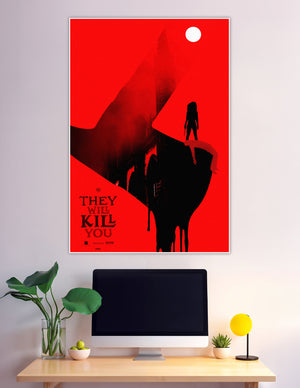 They Will Kill You red horror movie poster silhouette