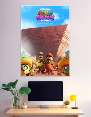 The Super Mario Galaxy Movie theatrical poster Mario Luigi