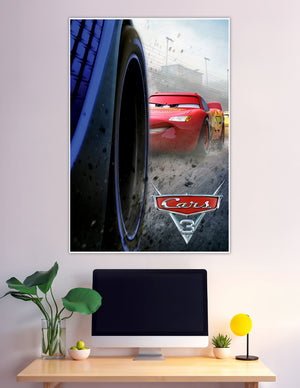 Cars 3 Lightning McQueen number 95 racing poster