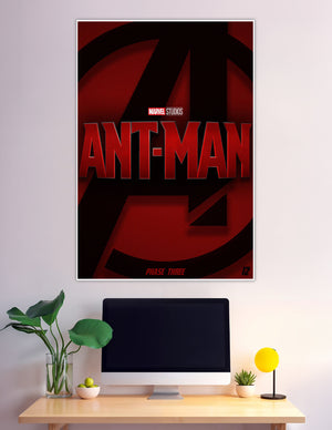 Marvel Studios Ant-Man Phase Three red Avengers logo poster