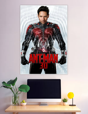 Ant-Man 3D Marvel superhero movie poster red black suit