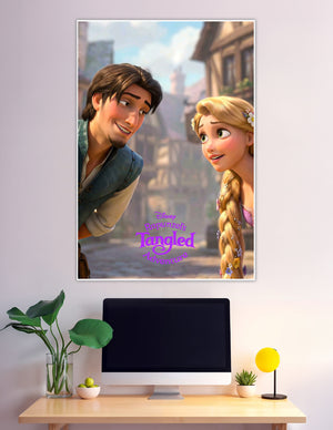 Rapunzel and Flynn Rider Disney Tangled Adventure poster