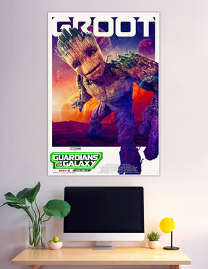 Groot Guardians of the Galaxy Vol 3 Marvel movie poster