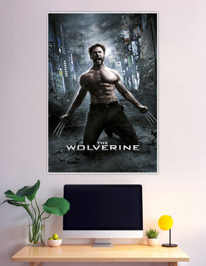 The Wolverine movie poster Logan claws Tokyo cityscape