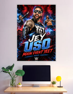 Jey Uso Main Event Yeet official WWE wrestling poster