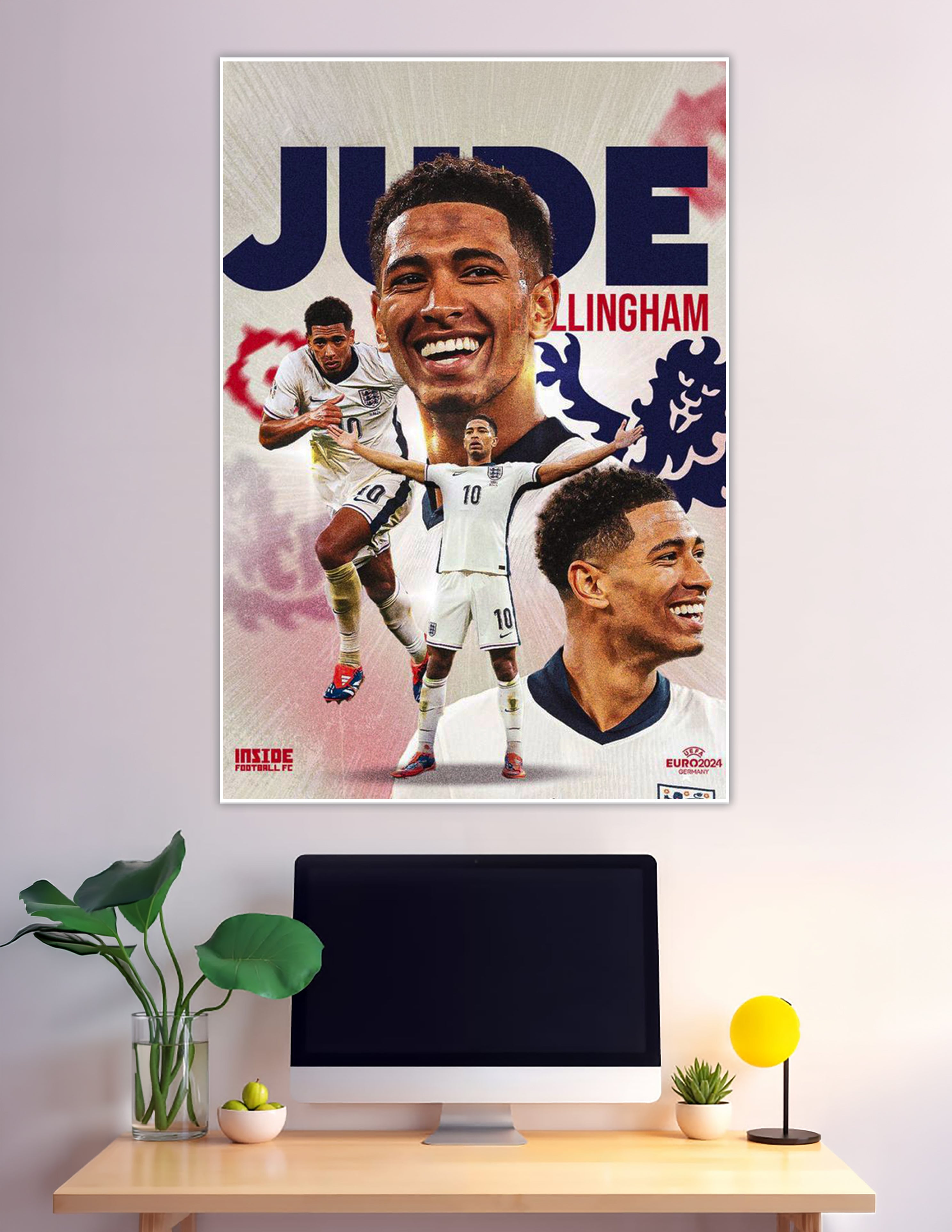 Jude Bellingham England number 10 Euro 2024 poster