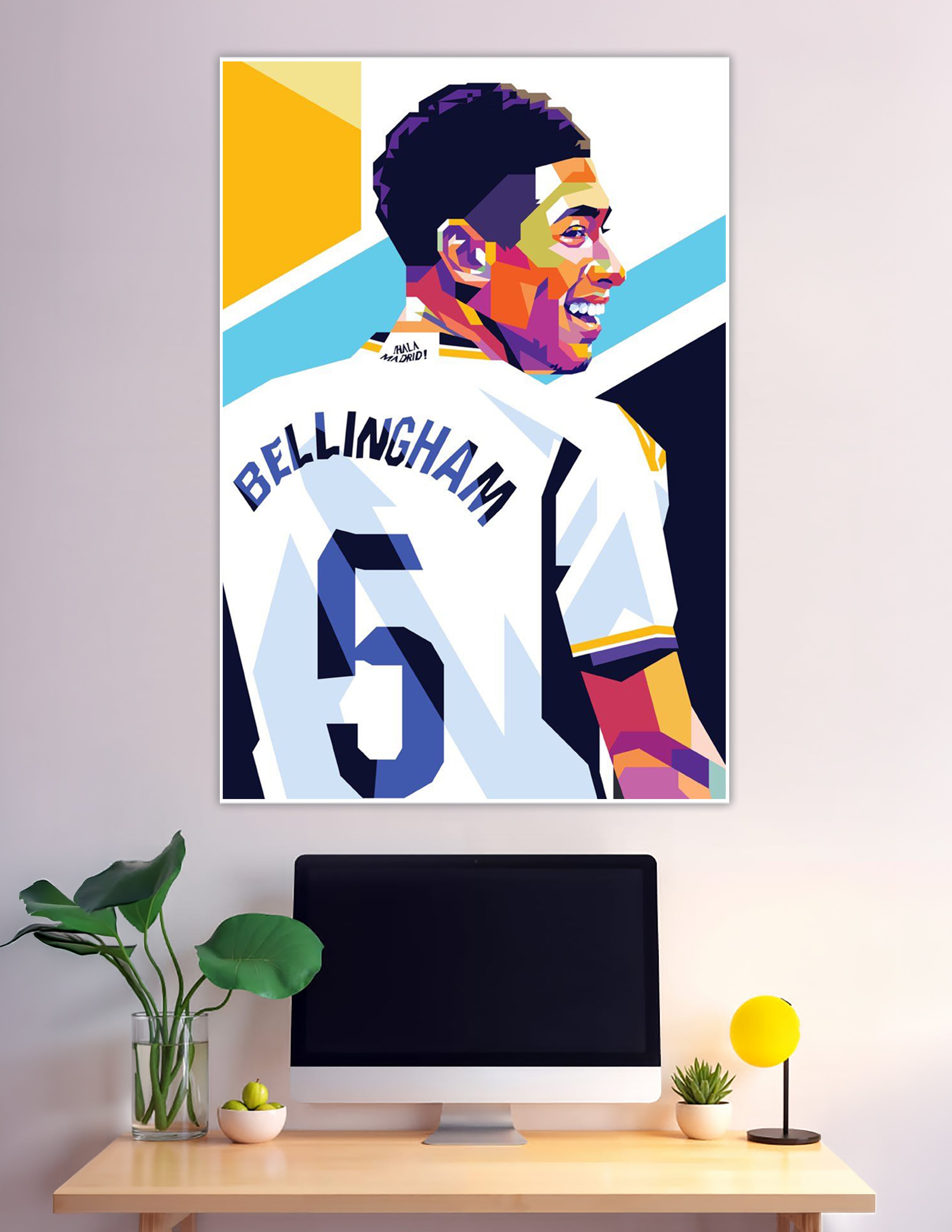 Jude Bellingham Real Madrid number 5 pop art poster