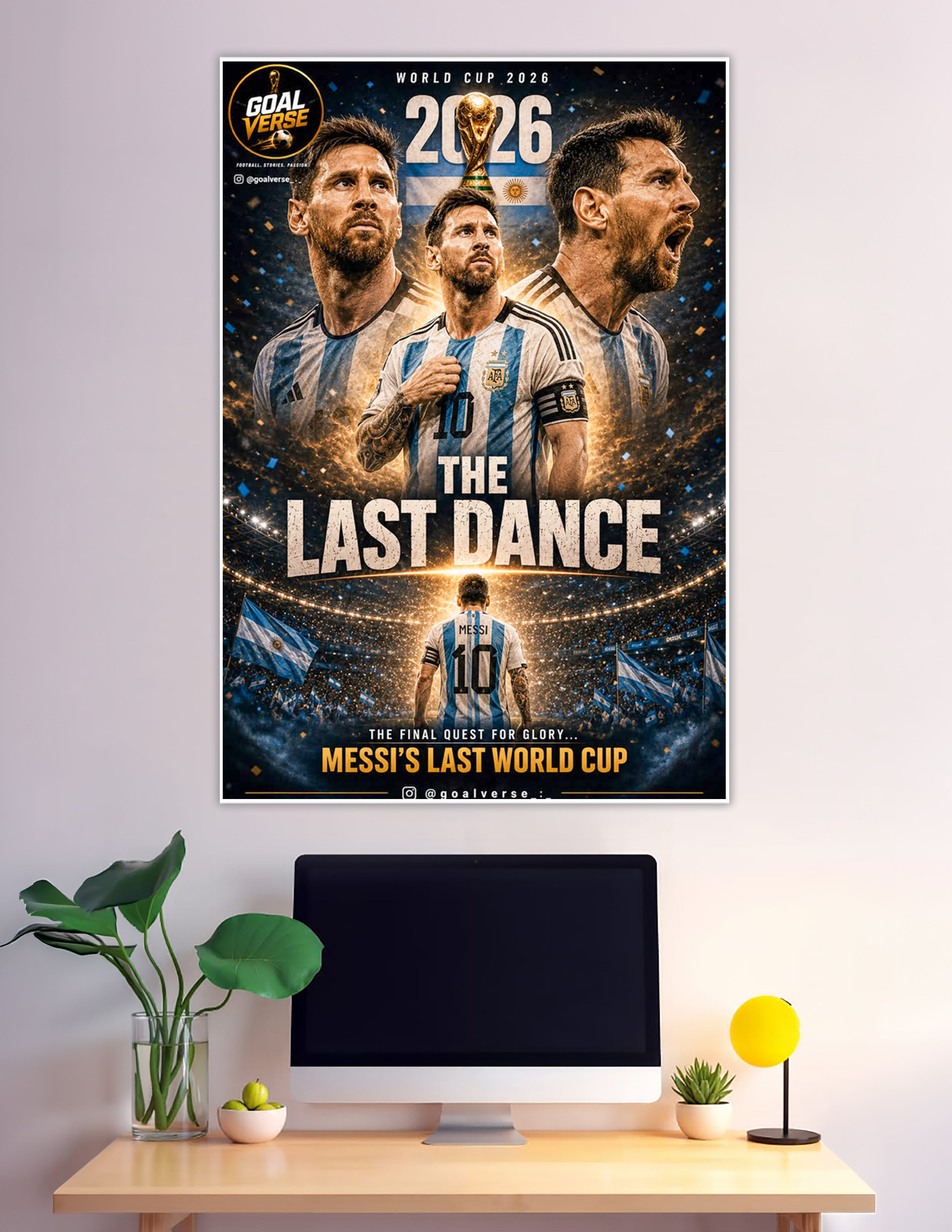 Messi Argentina number 10 World Cup 2026 Last Dance poster