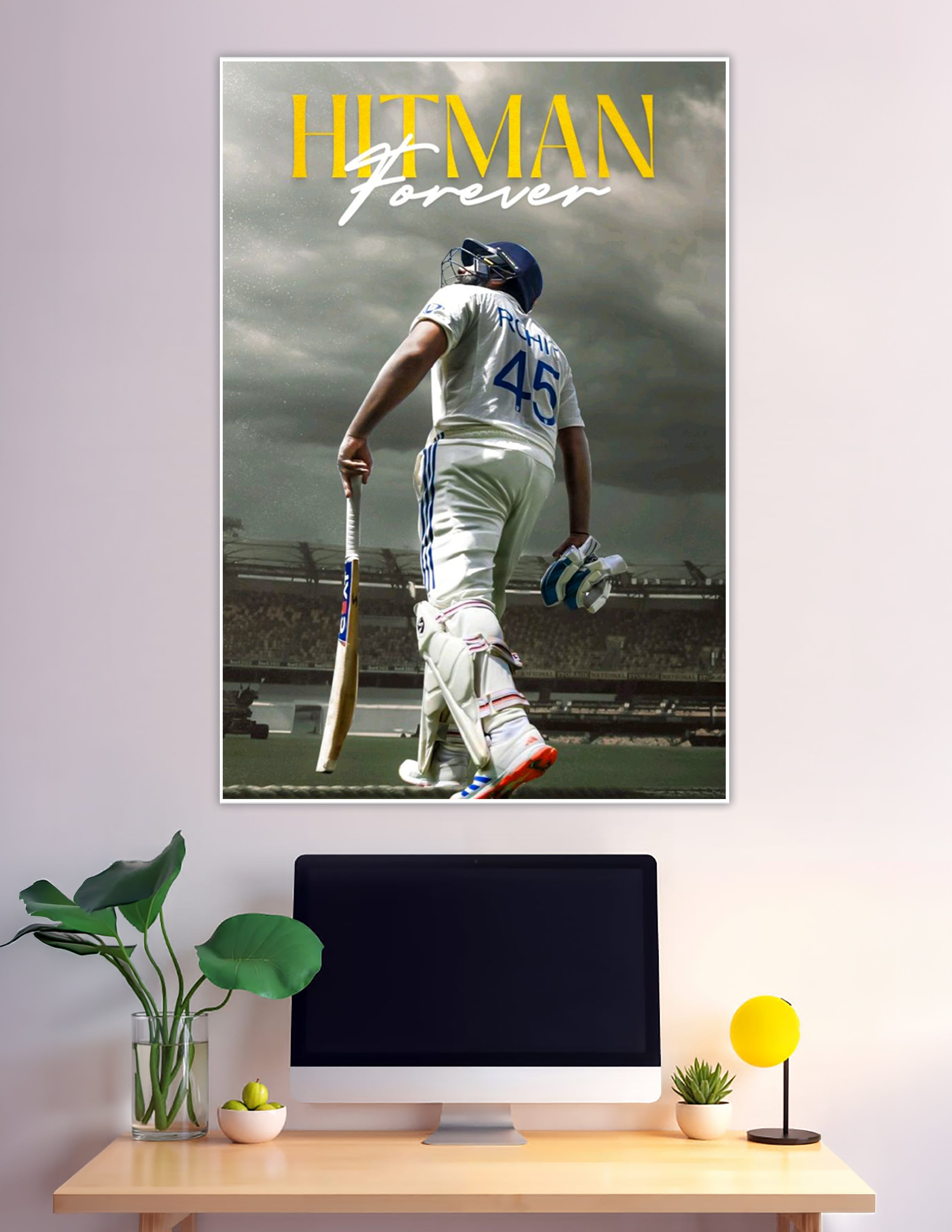 Rohit Sharma Hitman Forever cricket poster number 45