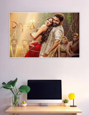 Devara Part 1 official Telugu movie romantic dance poster