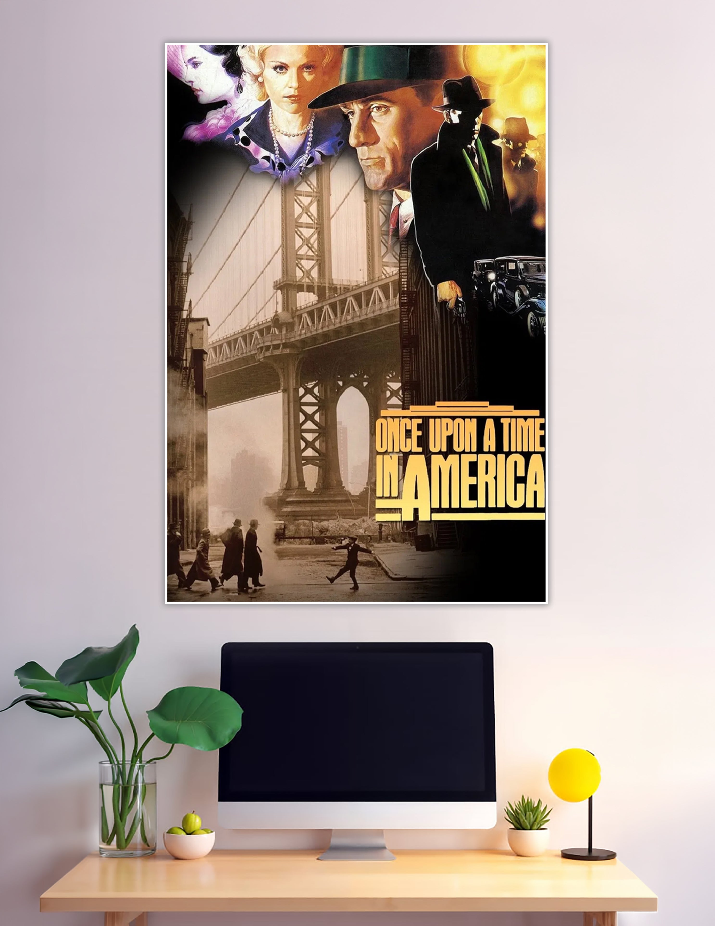 Once Upon a Time in America vintage gangster movie poster art