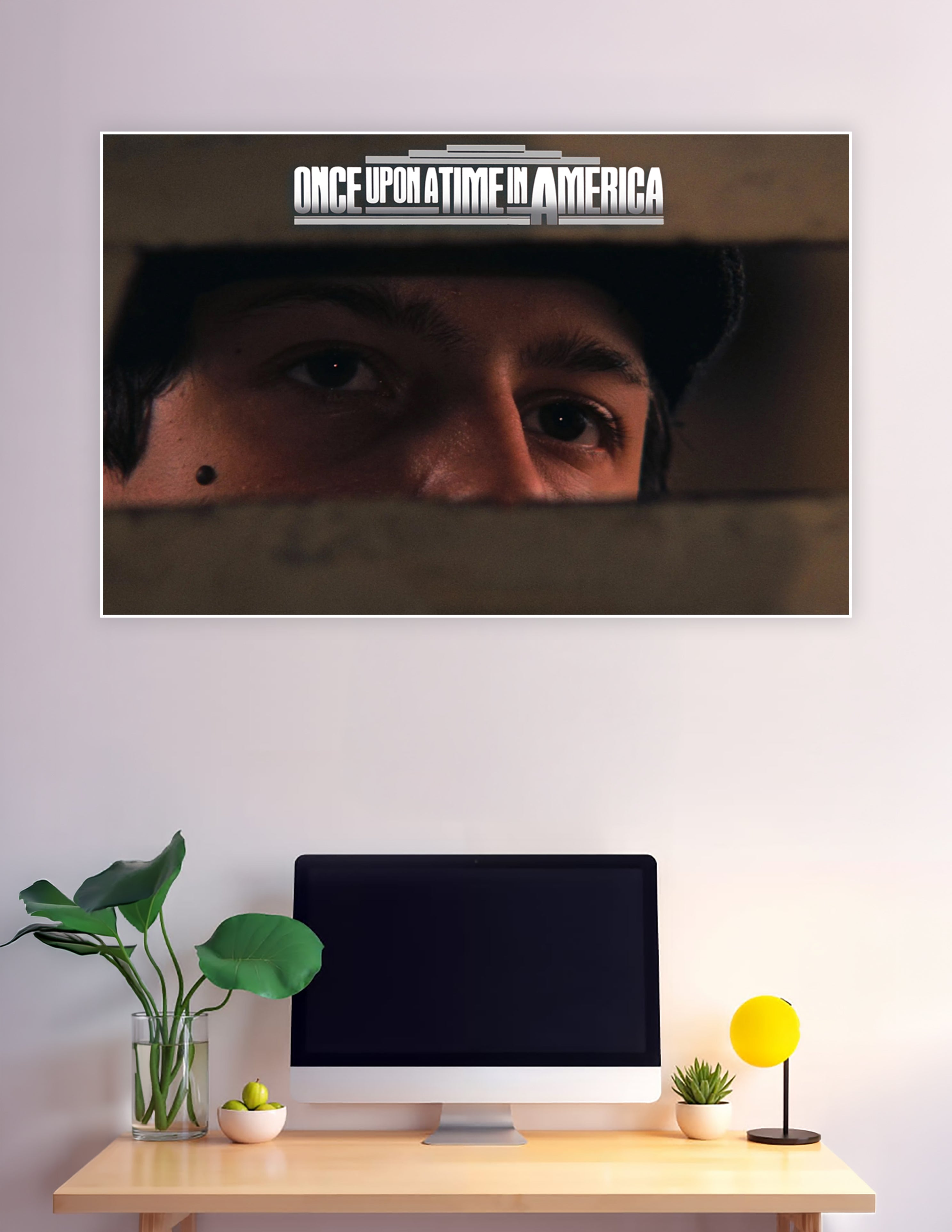Once Upon a Time in America close-up eyes movie poster