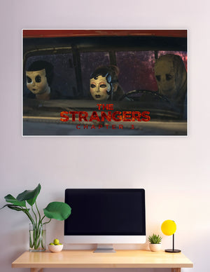 The Strangers Chapter 3 three masked killers in car