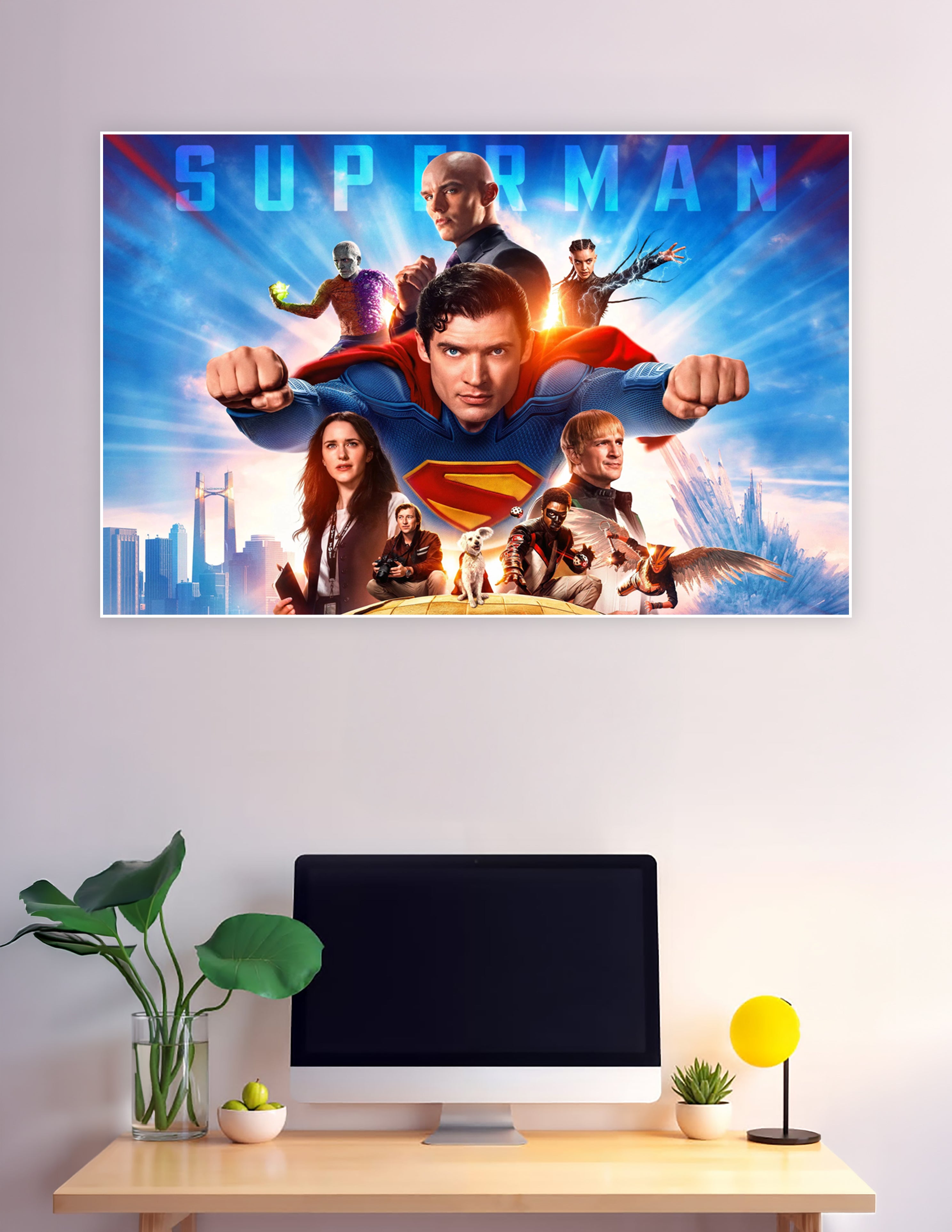 Superman 2025 movie poster with full cast ensemble