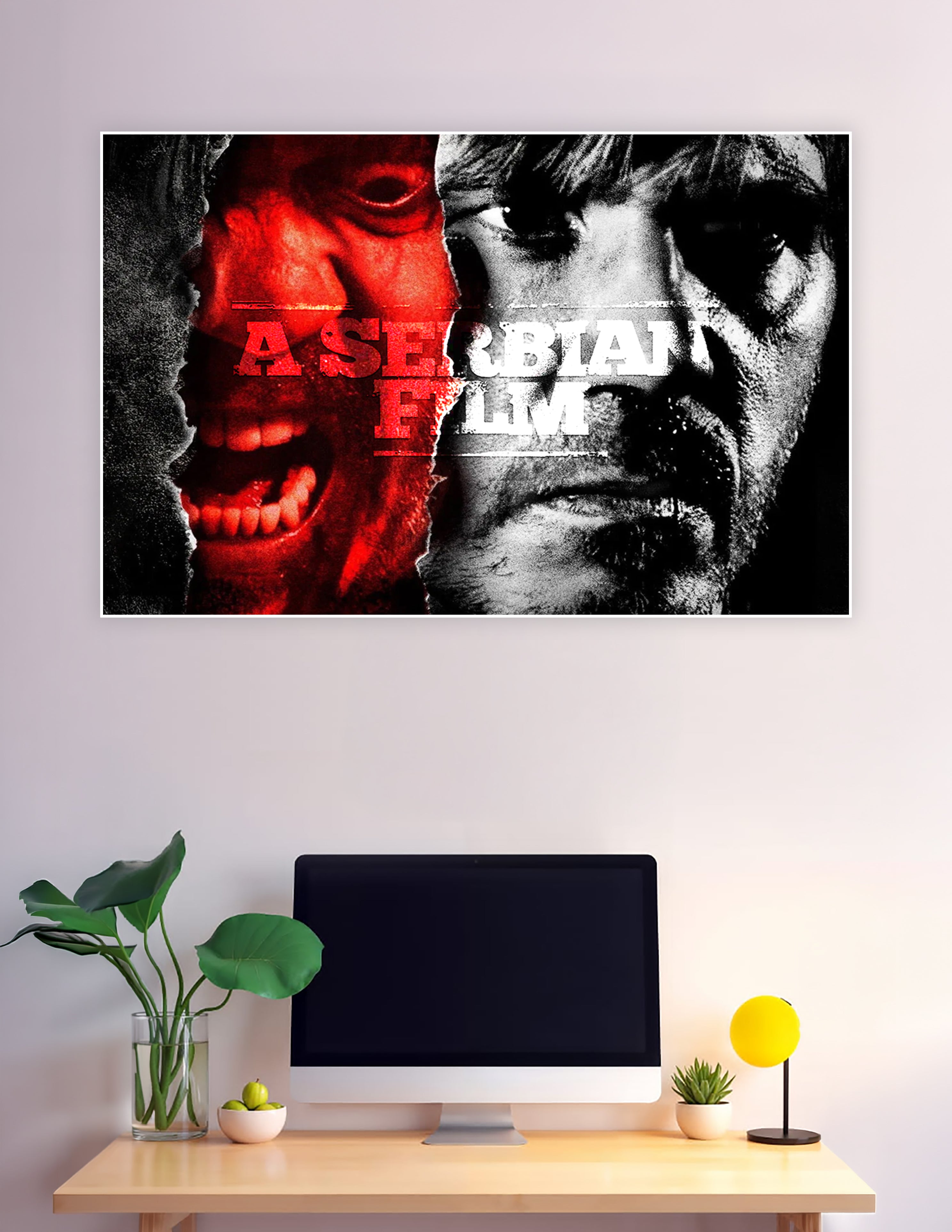 A Serbian Film cult horror movie poster red black