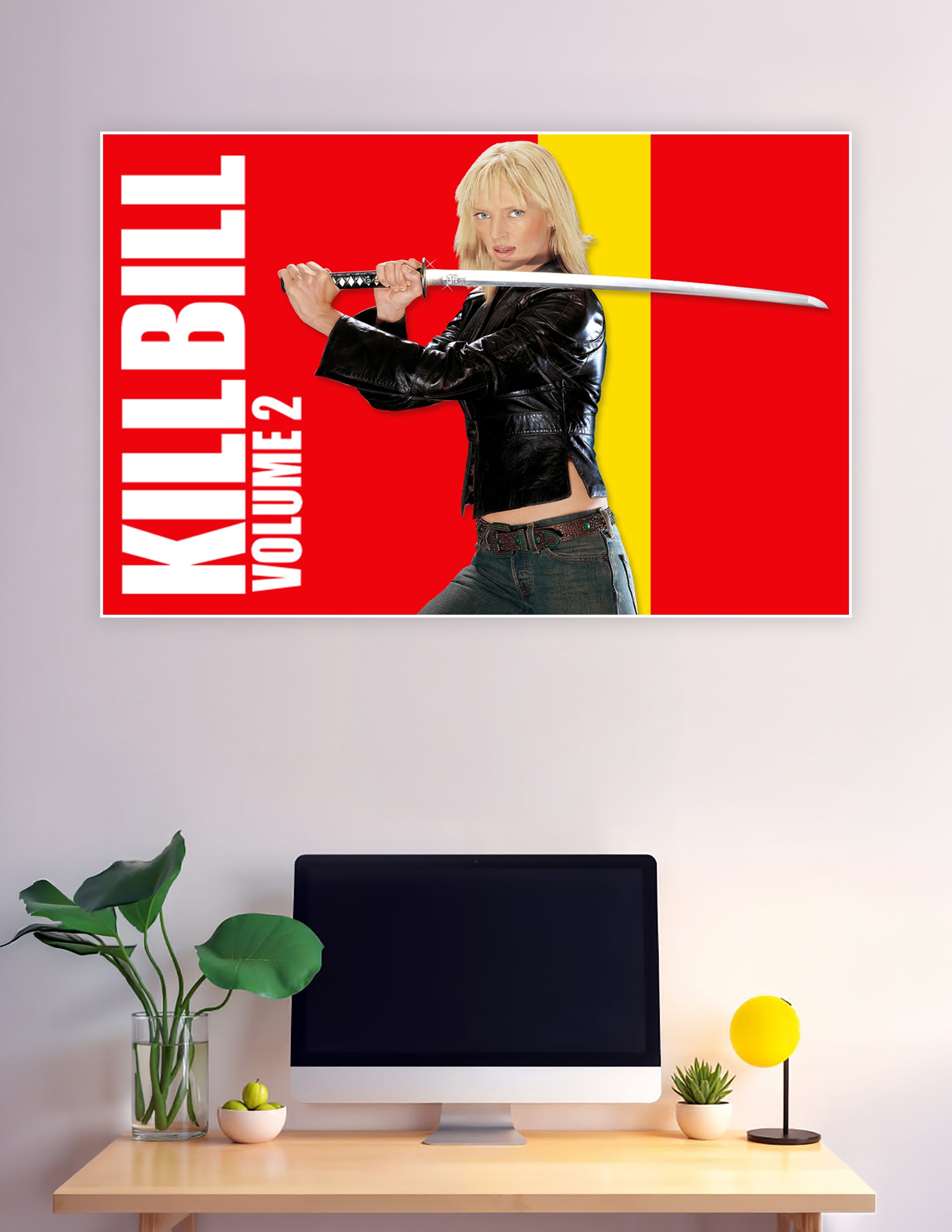 Kill Bill Volume 2 poster with Bride holding katana