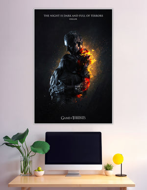 Game of Thrones R'hllor fire and shadow embrace poster