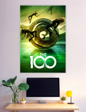 The 100 sci-fi TV series poster with rune wheel