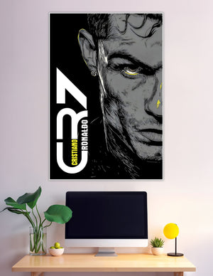 CR7 Cristiano Ronaldo dark comic ink art poster