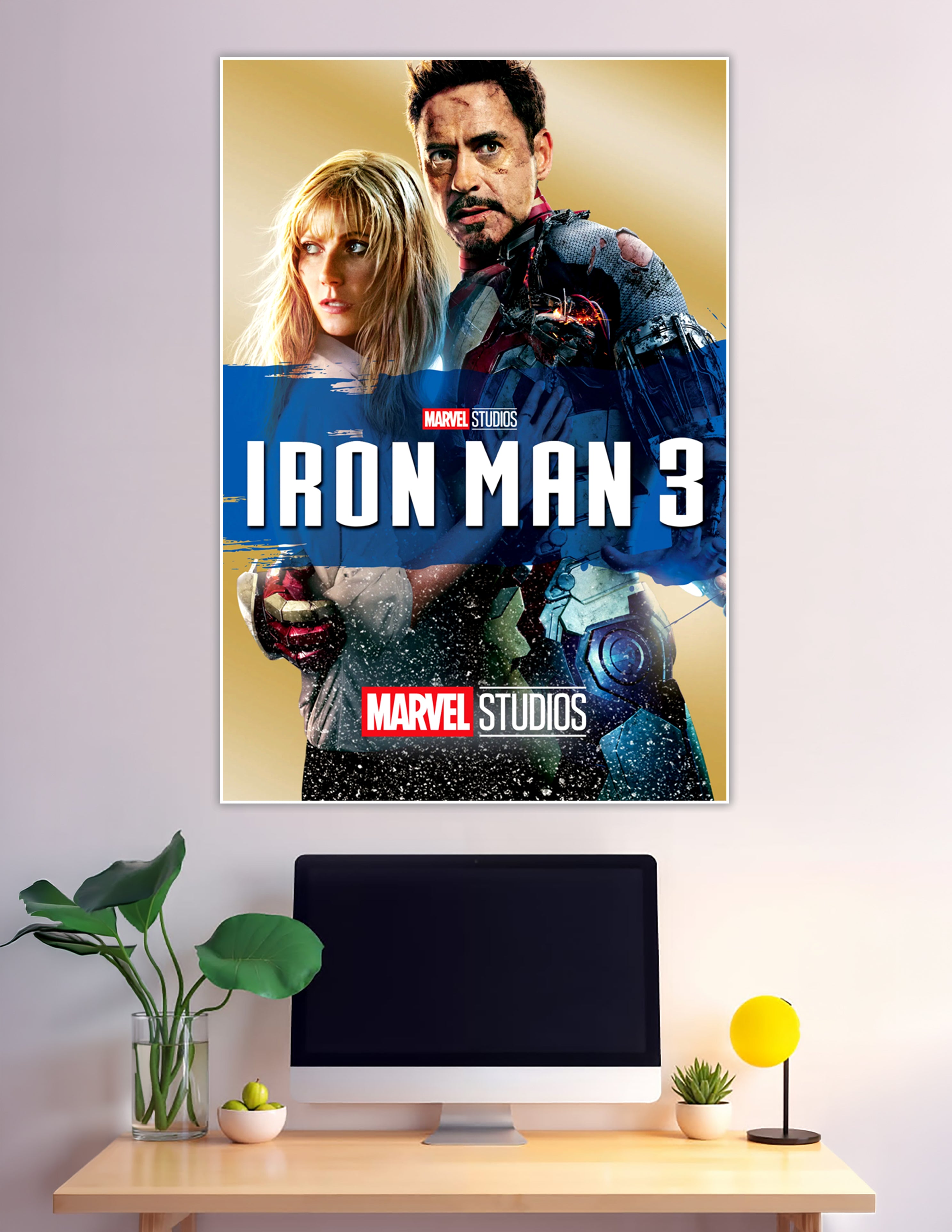 Iron Man 3 Marvel Studios poster Tony Stark damaged armor