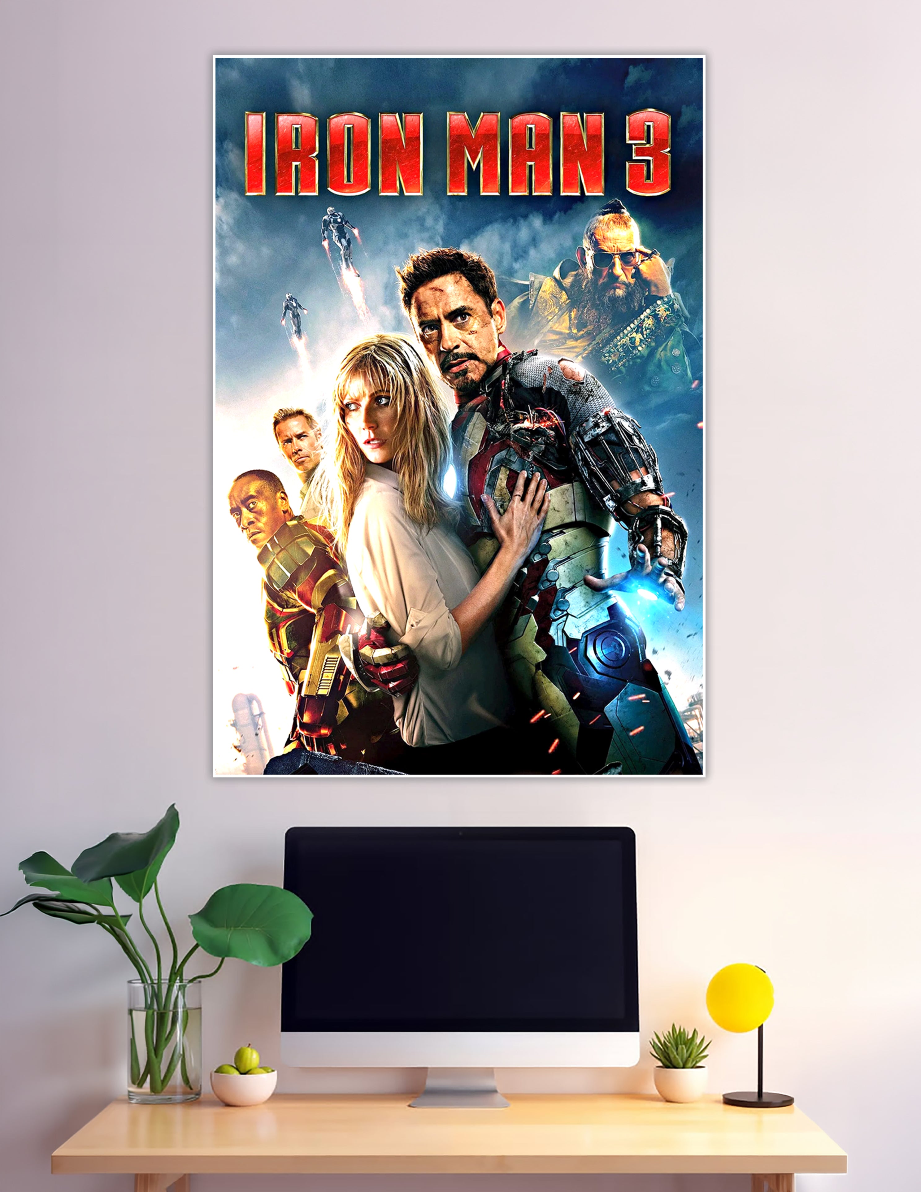 Iron Man 3 official Marvel movie poster with Tony Stark
