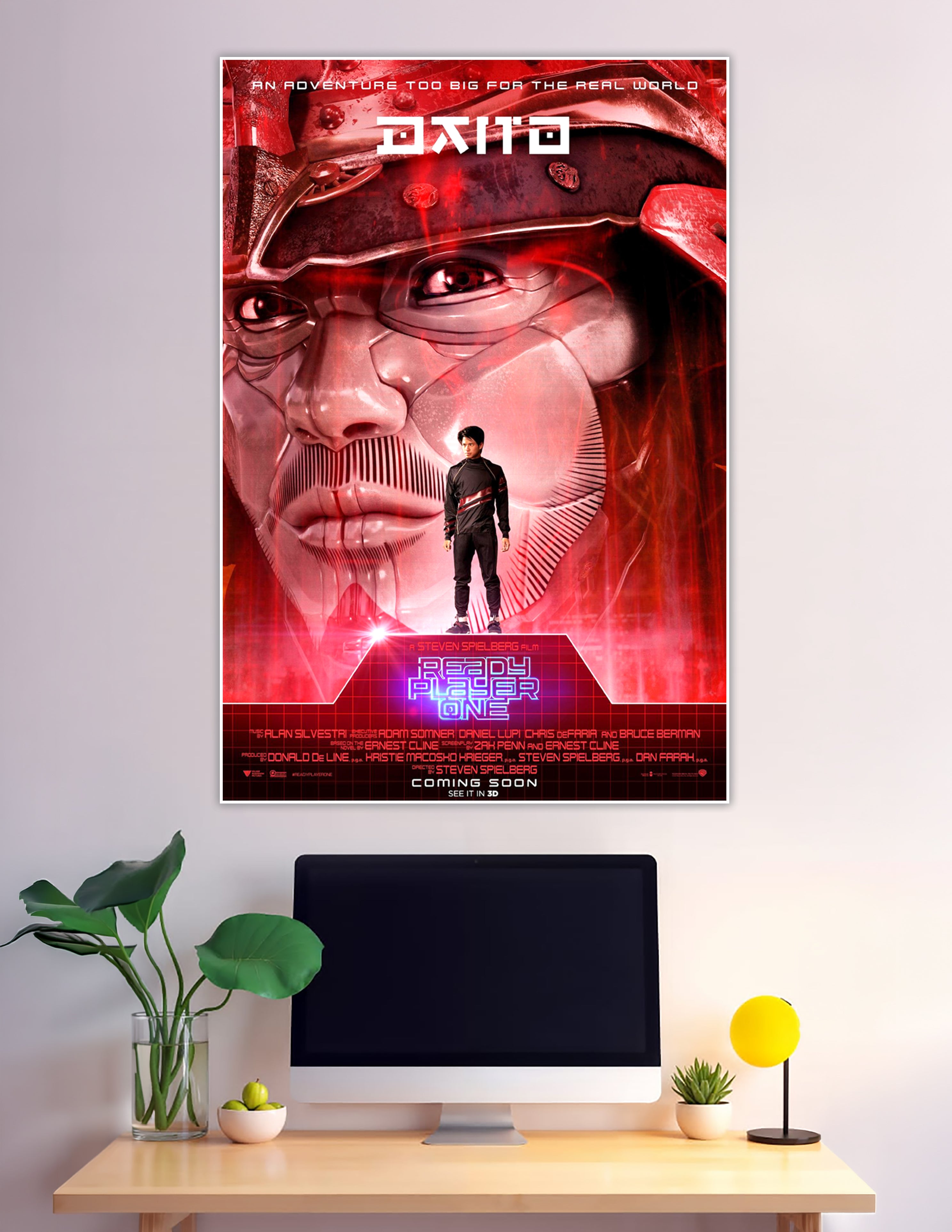 Ready Player One Daito character sci-fi movie poster red