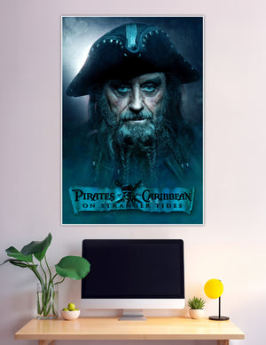 Blackbeard Pirates of the Caribbean On Stranger Tides movie poster