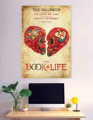 The Book of Life movie poster with ornate sugar skulls