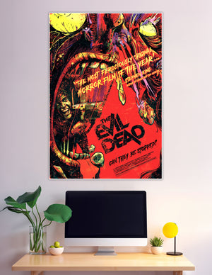 The Evil Dead horror movie poster with zombie artwork