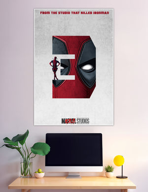 Minimalist Deadpool 2 Marvel Studios movie poster red black