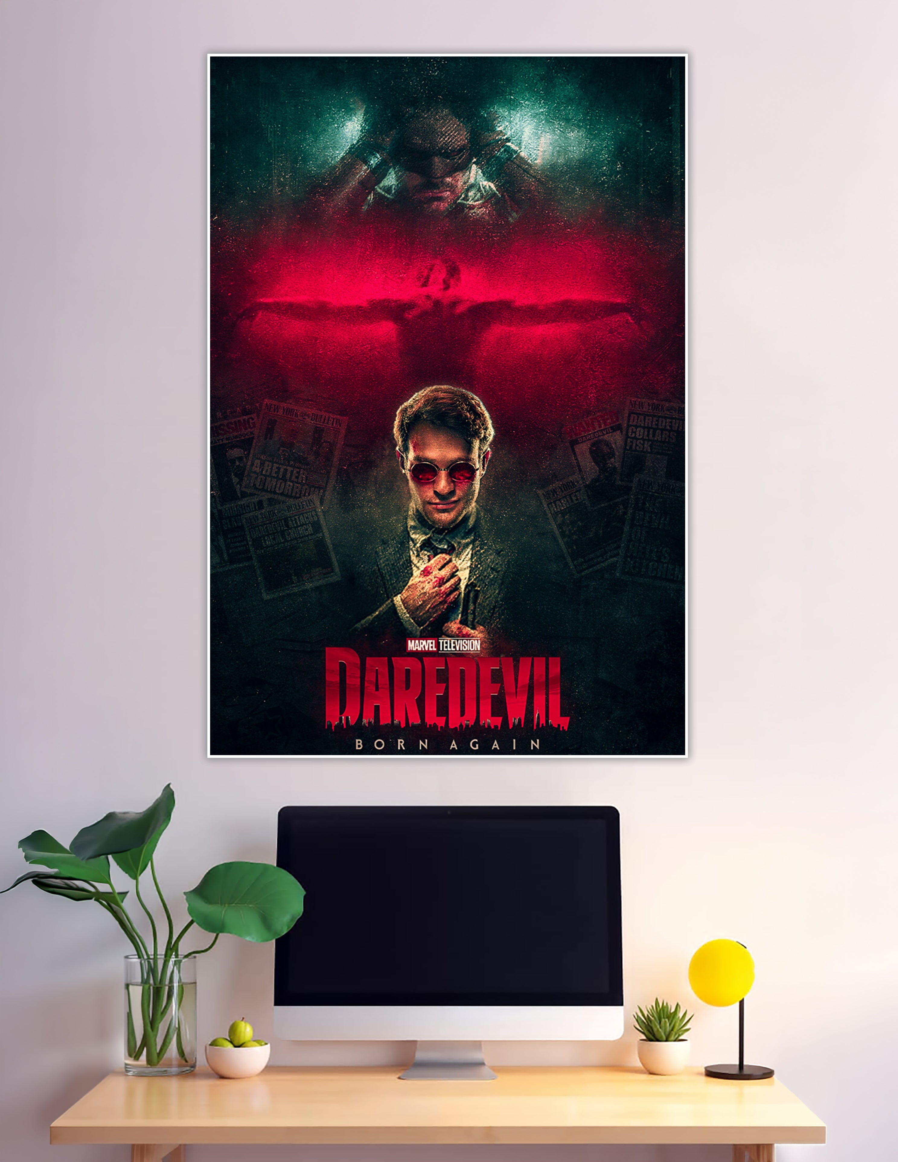 Daredevil Born Again Marvel Television official dark atmospheric poster