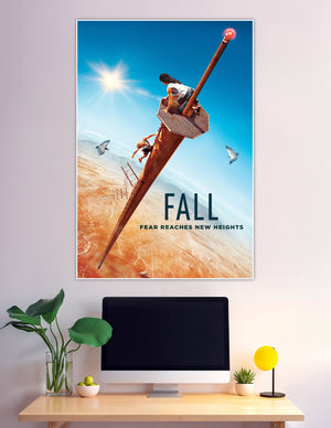 Fall movie poster two climbers on desert tower