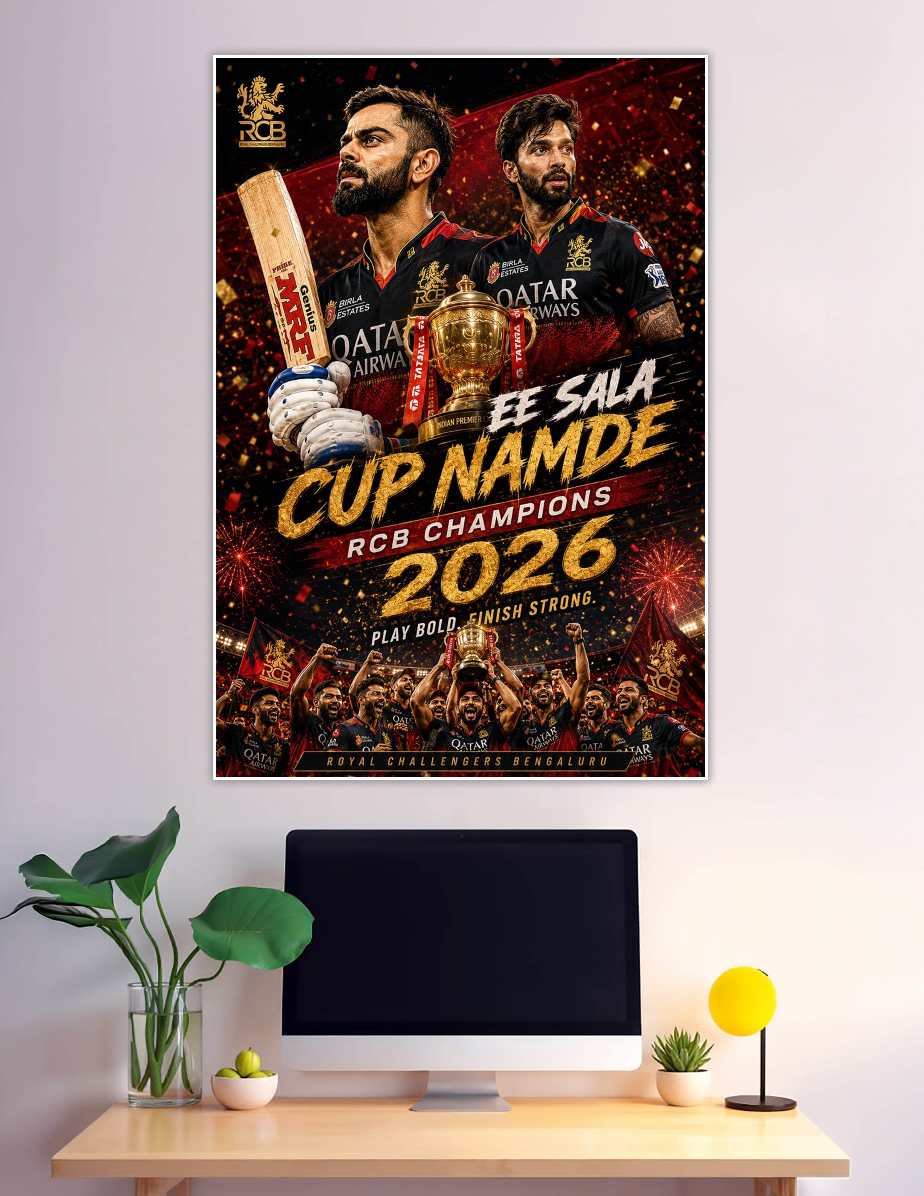 RCB IPL 2026 Champions Ee Sala Cup Namde poster