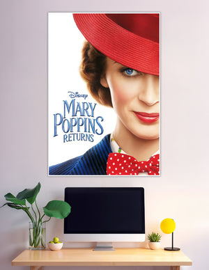 Disney Mary Poppins Returns official movie poster red hat