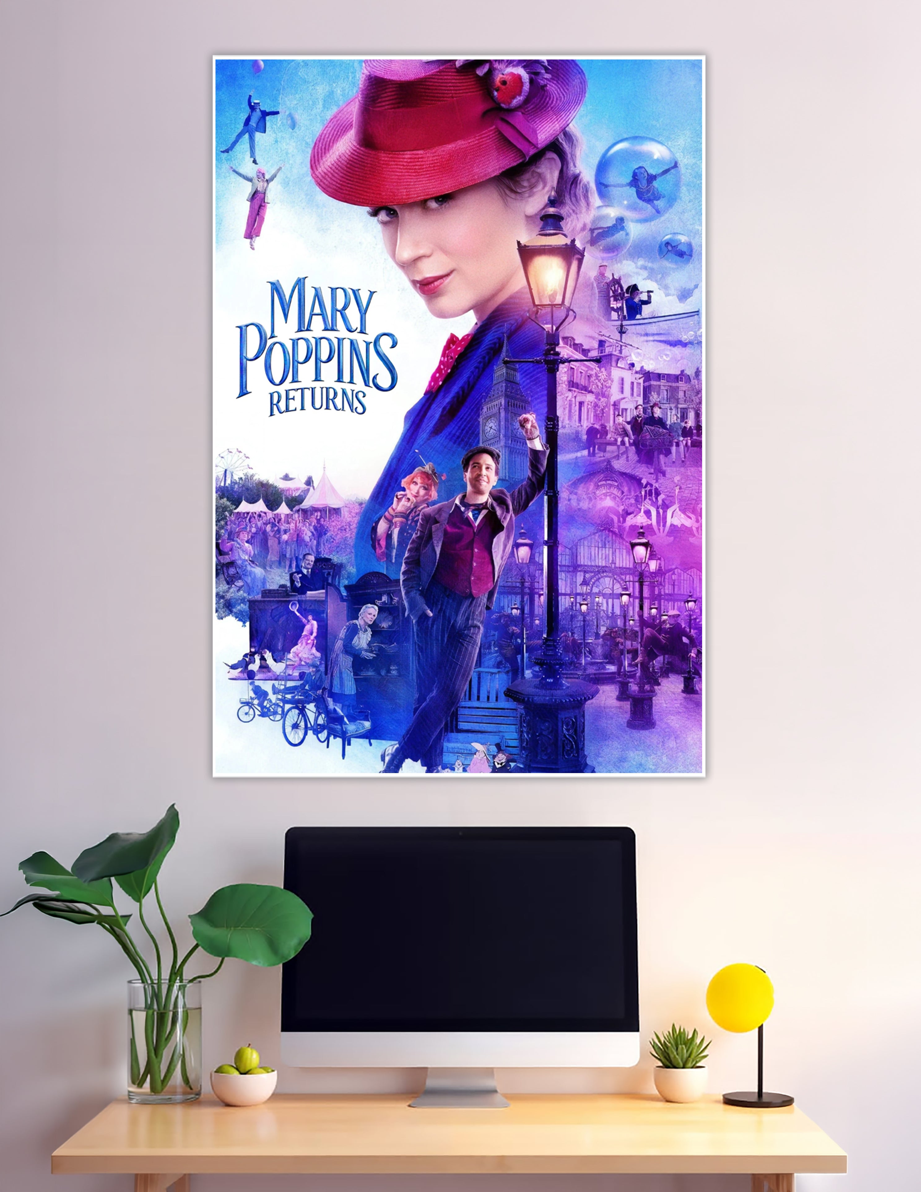 Mary Poppins Returns official Disney movie poster print