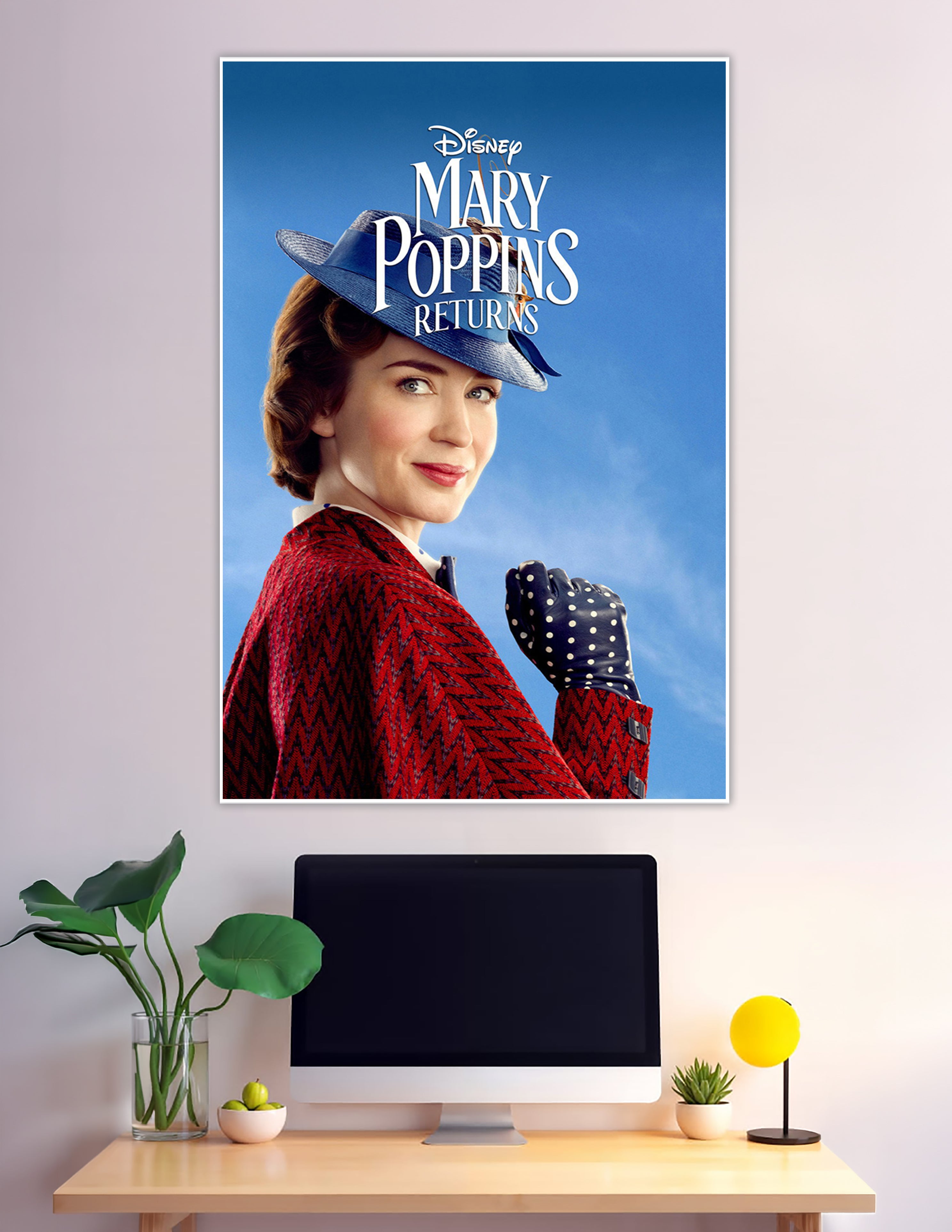 Disney Mary Poppins Returns official movie poster blue sky