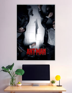Ant-Man Marvel movie poster with dramatic shadow overhead view